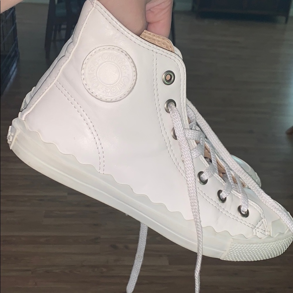 Chloe scallop sneakers